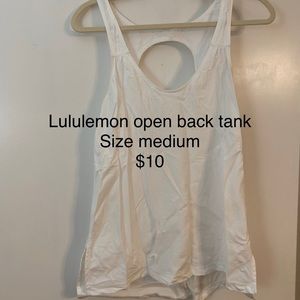 Lululemon open back tank